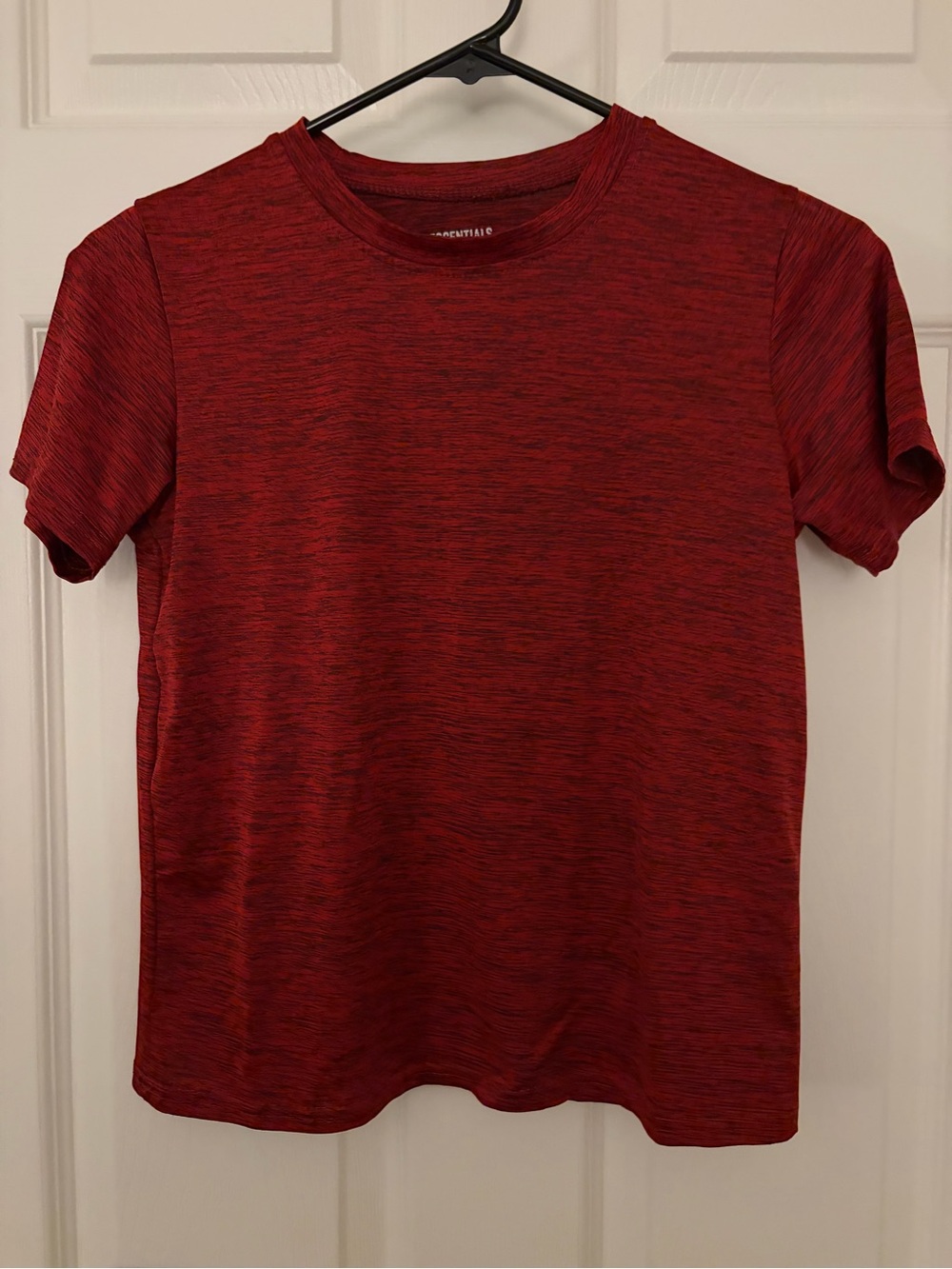 Kids' Red Heather Short Sleeve Crew Tee